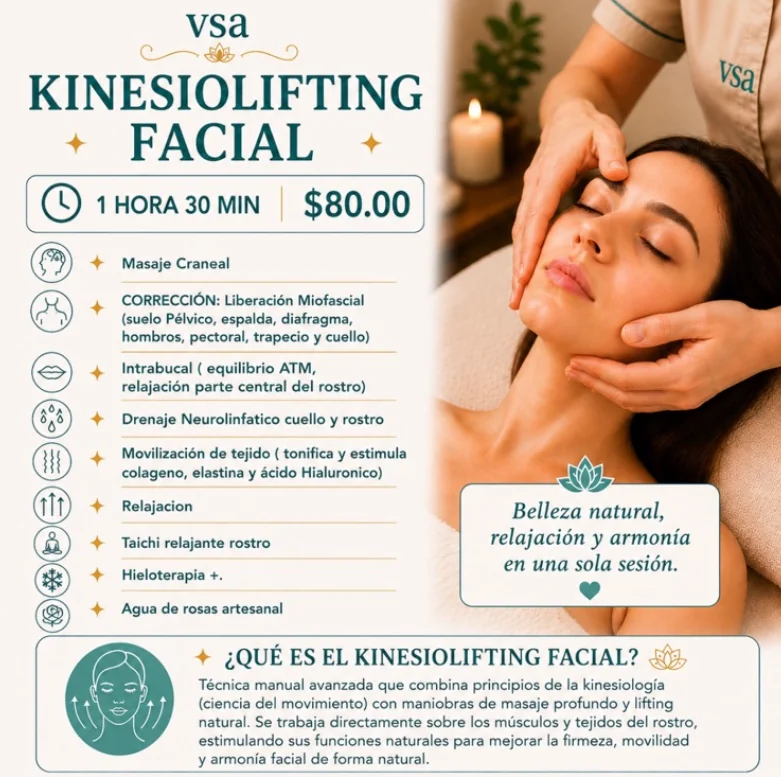Kinesiolifting Facial — Sesión Completa